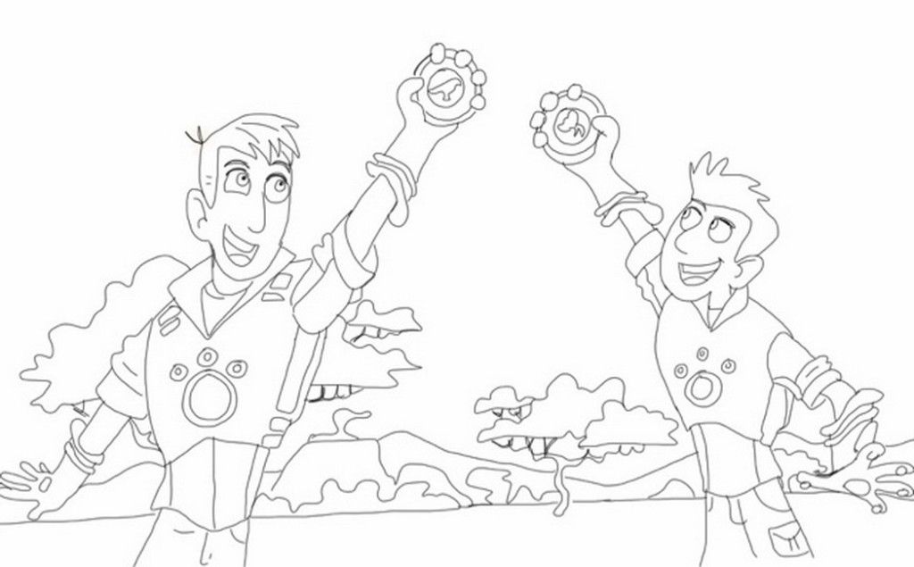 Wild kratts coloring pages download and print for free