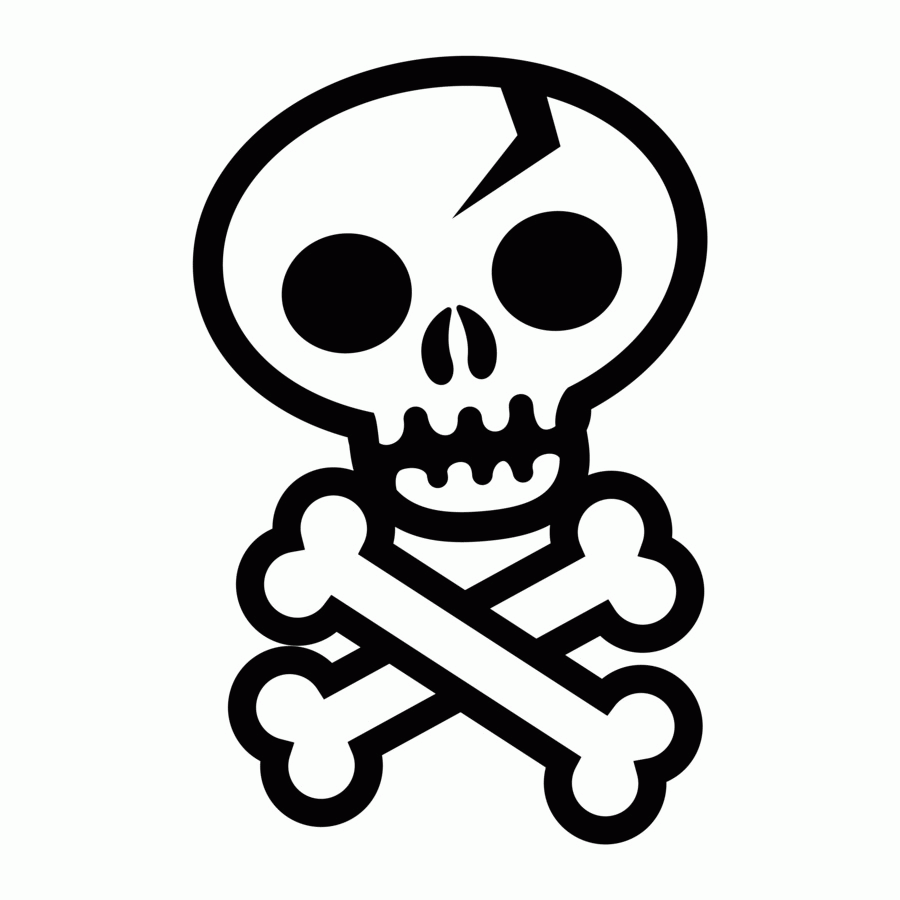 10 Pics of Skull And Bones Coloring Pages - Pirate Skull and ...