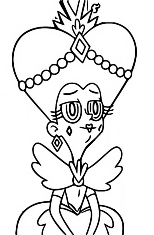 Coloring page Star vs the forces of evil : Queen Butterfly 3