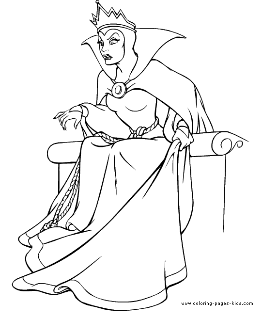 Snow White and the Seven Dwarfs color page disney coloring pages ...