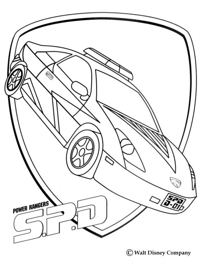 POWER RANGERS coloring pages - Space Patrol Zord 1
