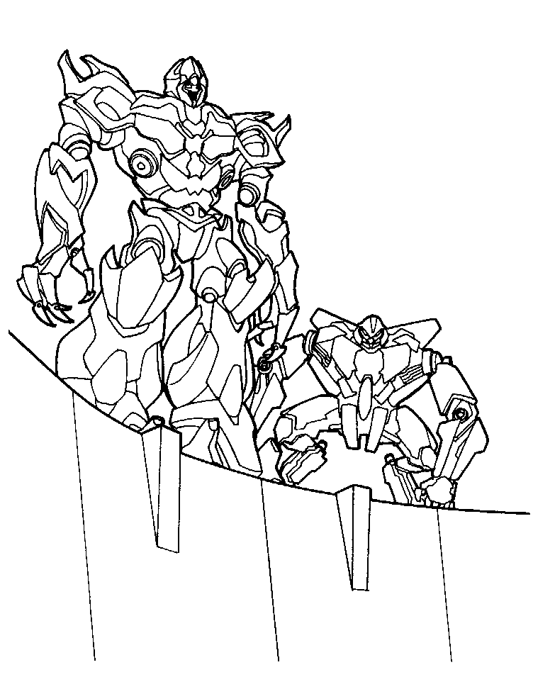 hatchet tranformers Colouring Pages