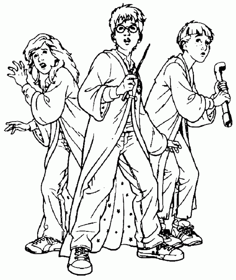 Harry Potter Coloring Pages For Kids Coloring Home