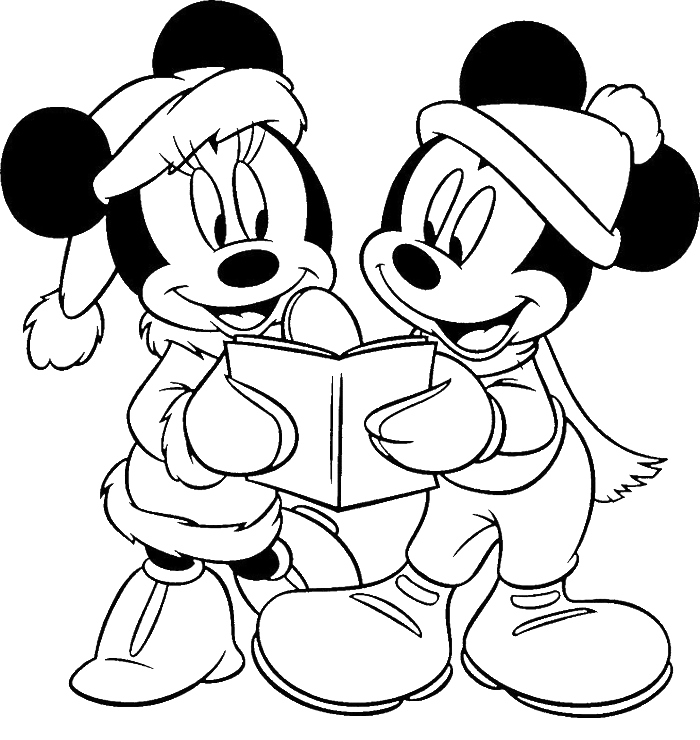 Minnie Mouse Bring Pumpkin Bag Coloring Pages - Mickey Mouse 