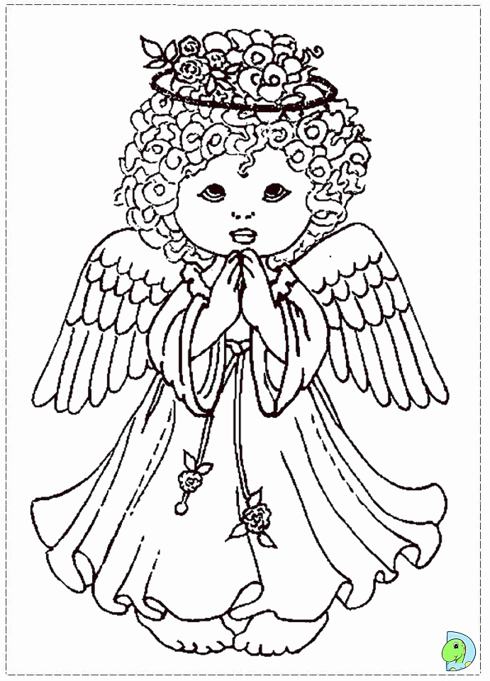 176 Cute Coloring Pages Christmas Angels with disney character