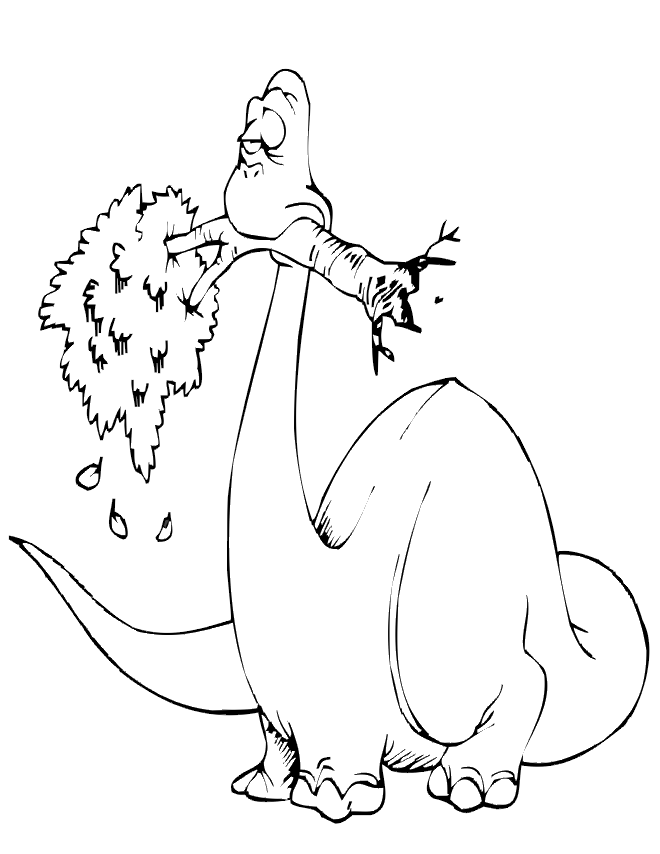 Cartoon Dinosaur Coloring Pages - Coloring Home