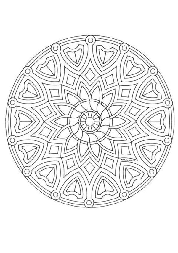 Mandalas for EXPERTS : 52 free online coloring books & printables 
