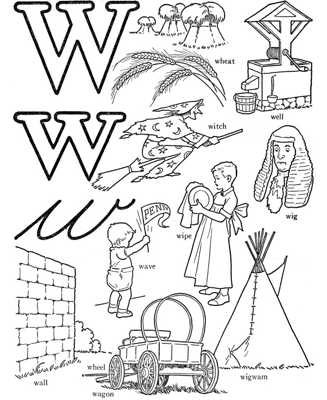 W Coloring Pages - Coloring Home