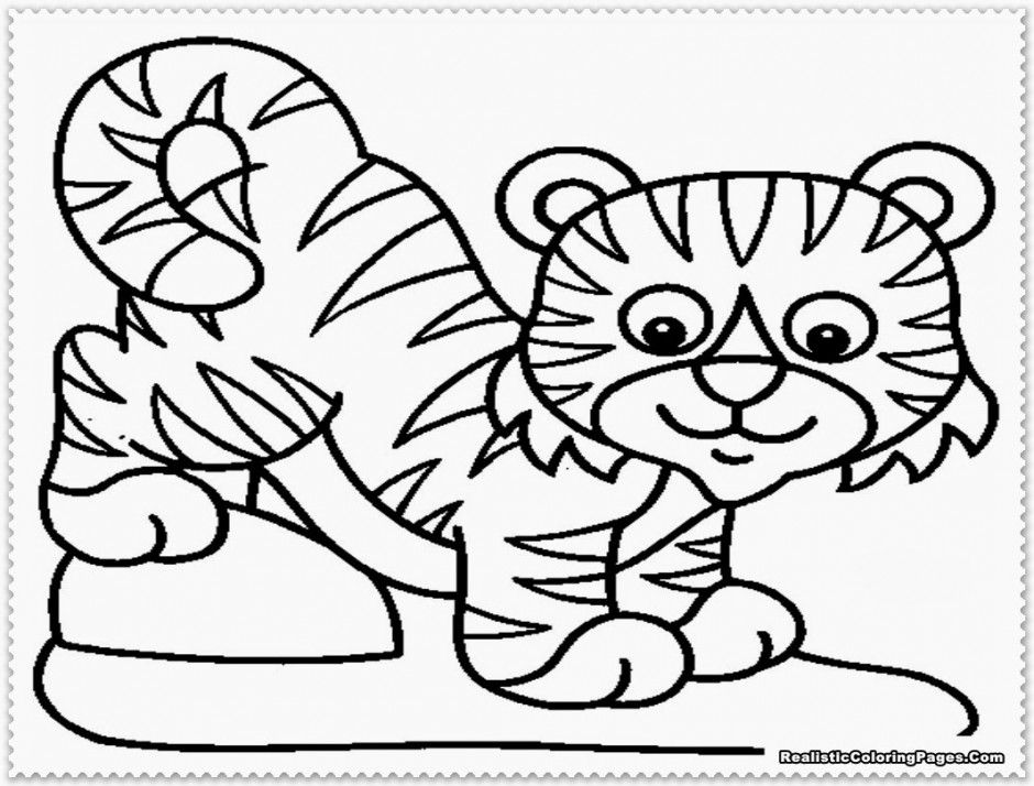 Tiger Cub Coloring Pages Home Baby Printable Kids 21099 Eyes