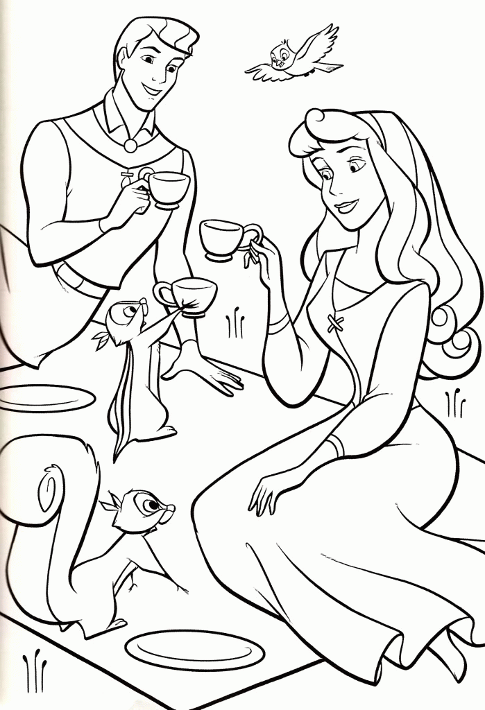 Sleeping Beauty Coloring Pages Disney #2273 Wallpaper 