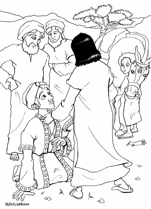 486 Unicorn Blind Bartimaeus Coloring Page for Adult