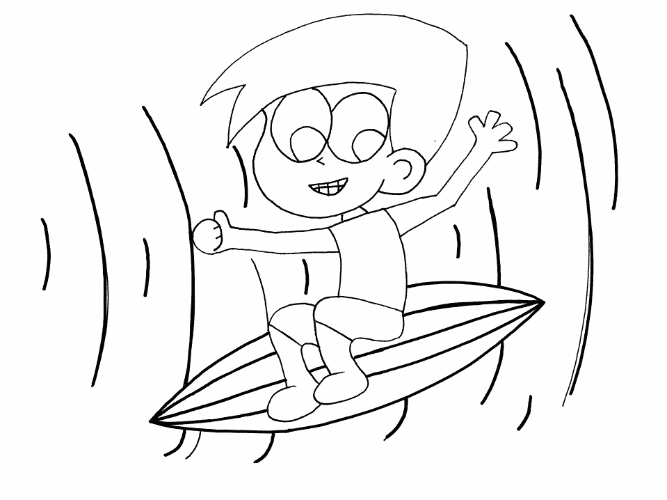 Surfing Sports Coloring Pages & Coloring Book