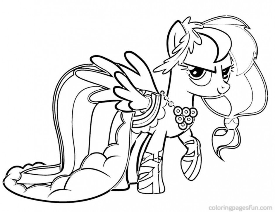 My Little Pony Friendship Is Magic Coloring Pages For Girls Top 