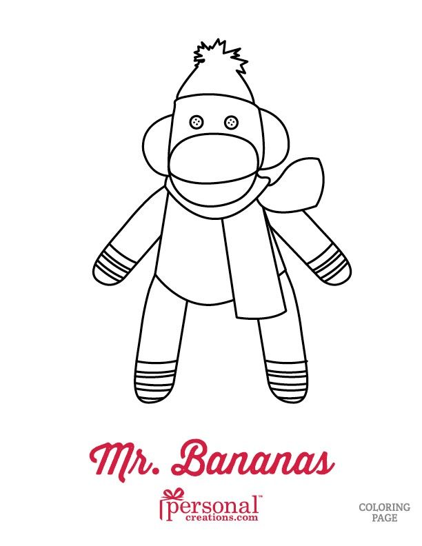 Sock Monkey Coloring Pages | Personal Creations Blog