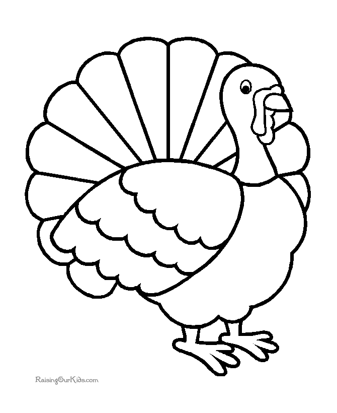Printable Turkey Coloring Pages for Thanksgiving 015 Free 