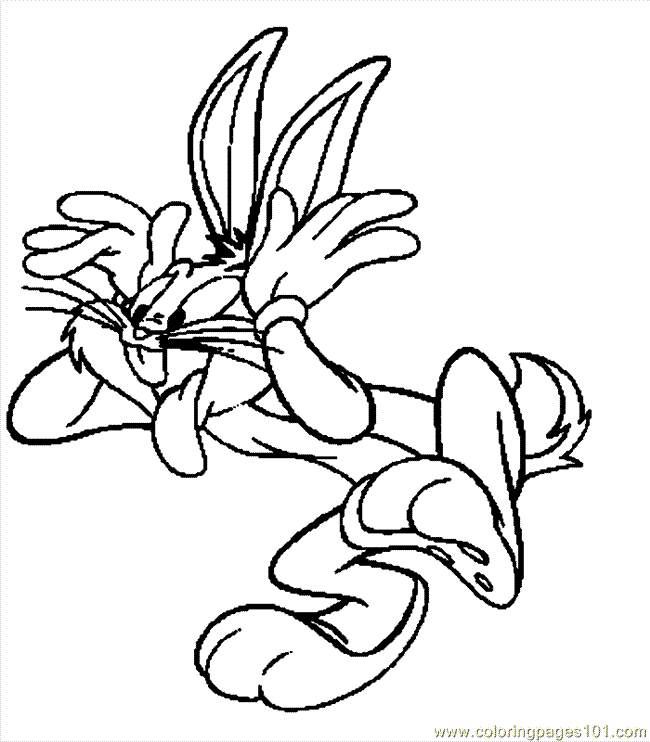 Coloring Pages Bugs Bunny1 (Cartoons > Bugs Bunny) - free 