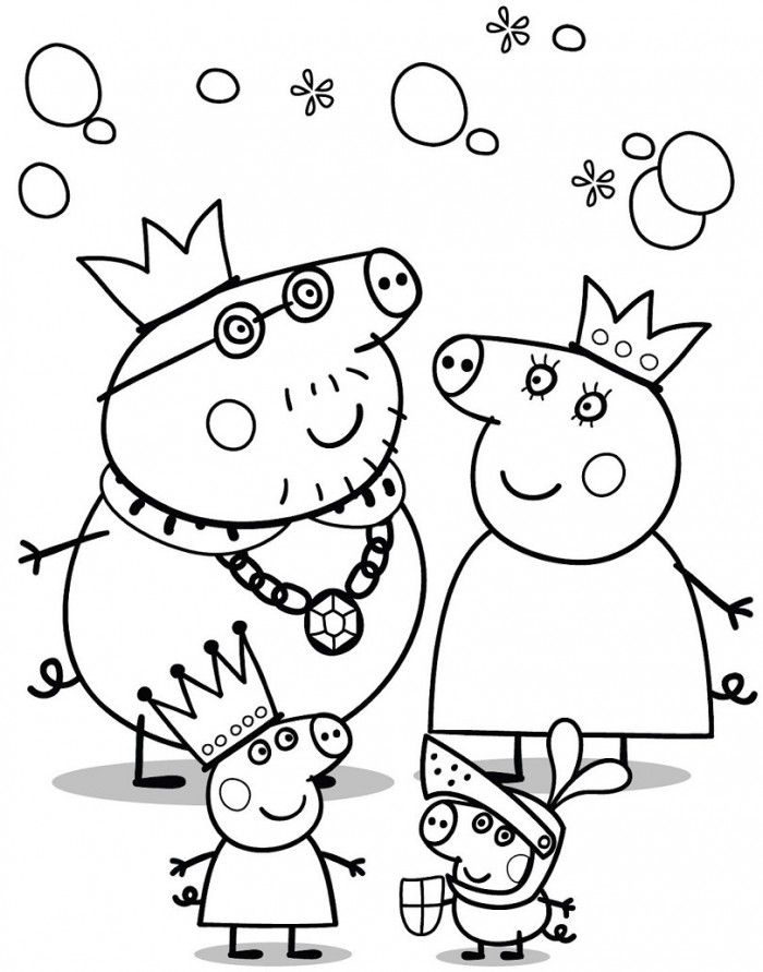 Printable Coloring Pages Peppa Pig - Coloring Home