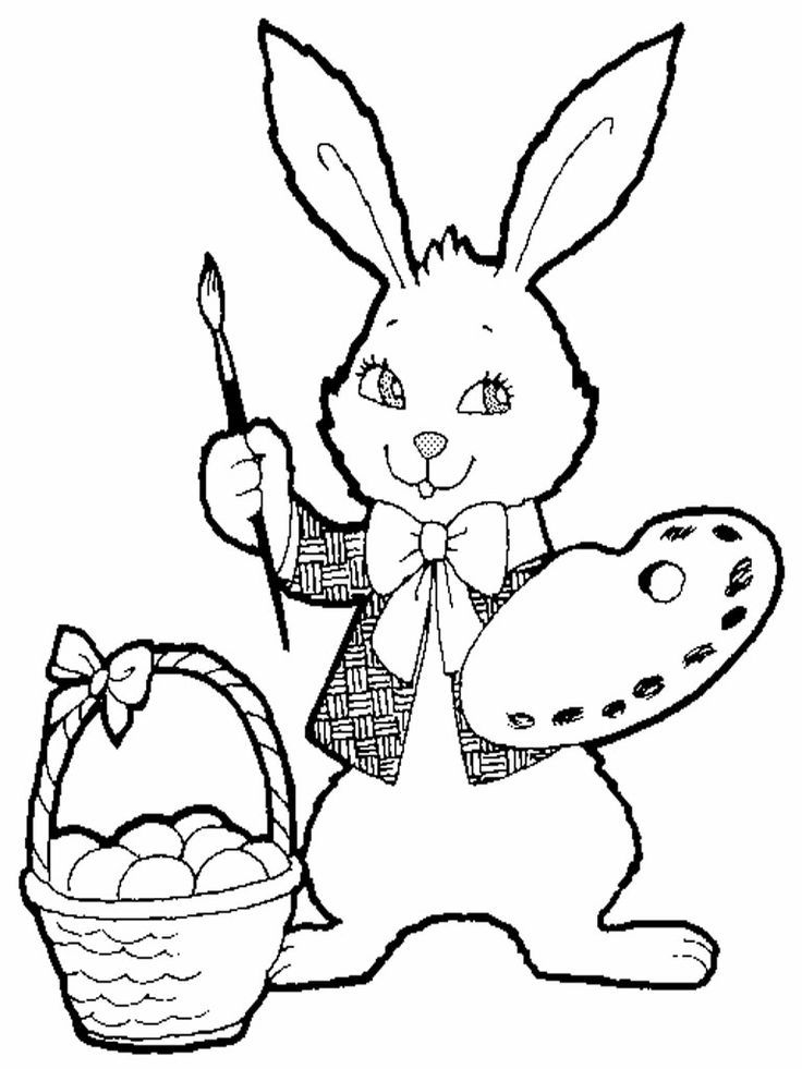 Drawing Rabbit Realistic Coloring Pages | Coloring Pages