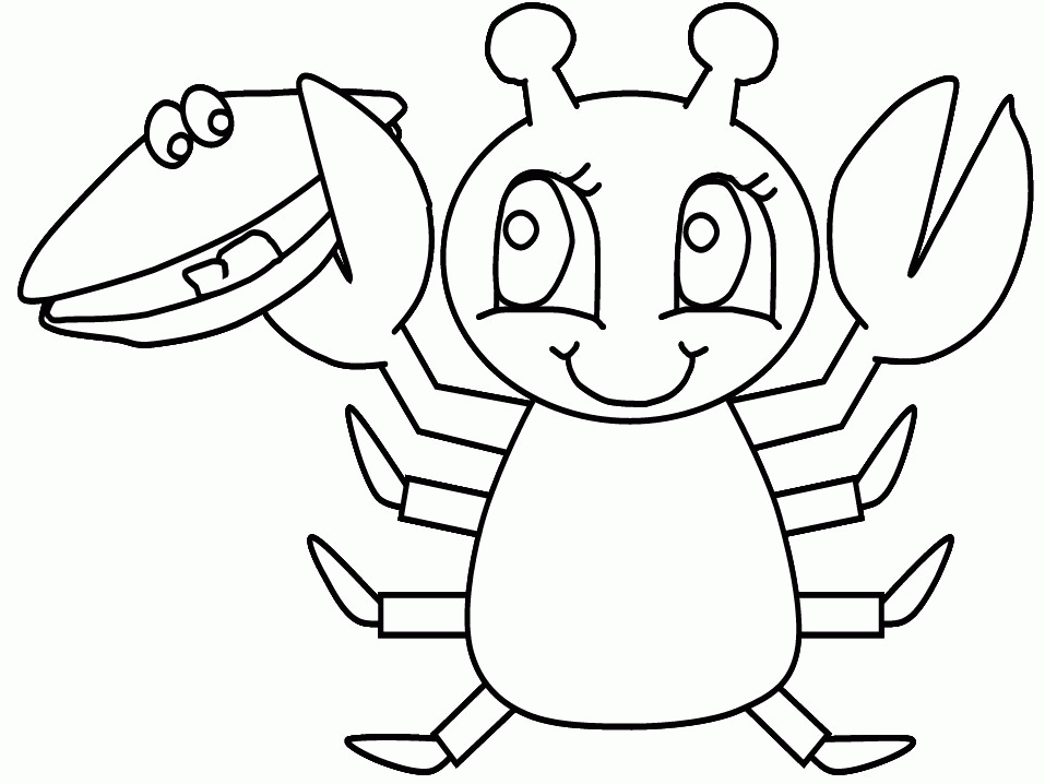 Lobster-coloring-11 | Free Coloring Page Site