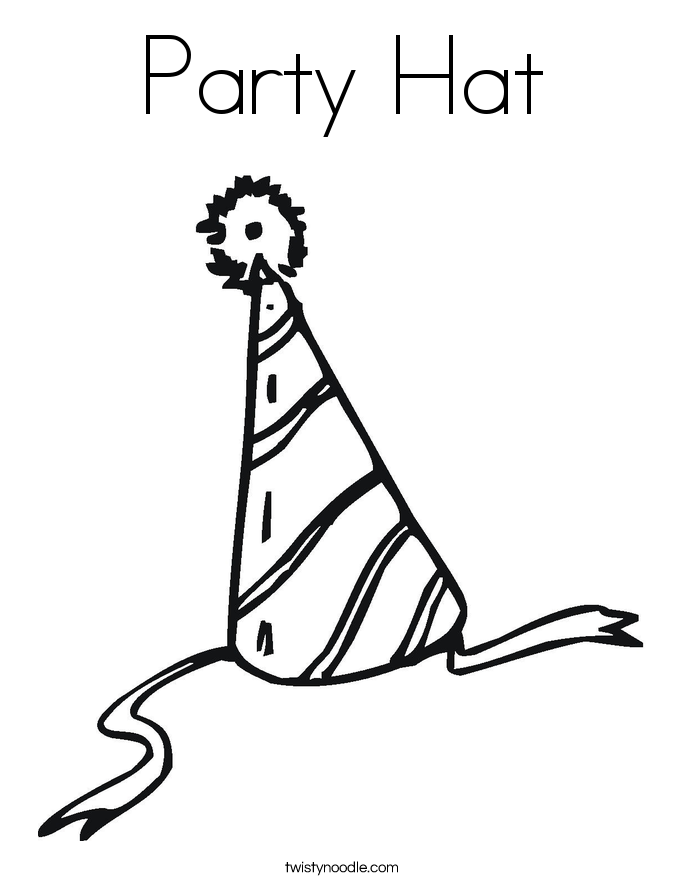 Party hat Colouring Pages