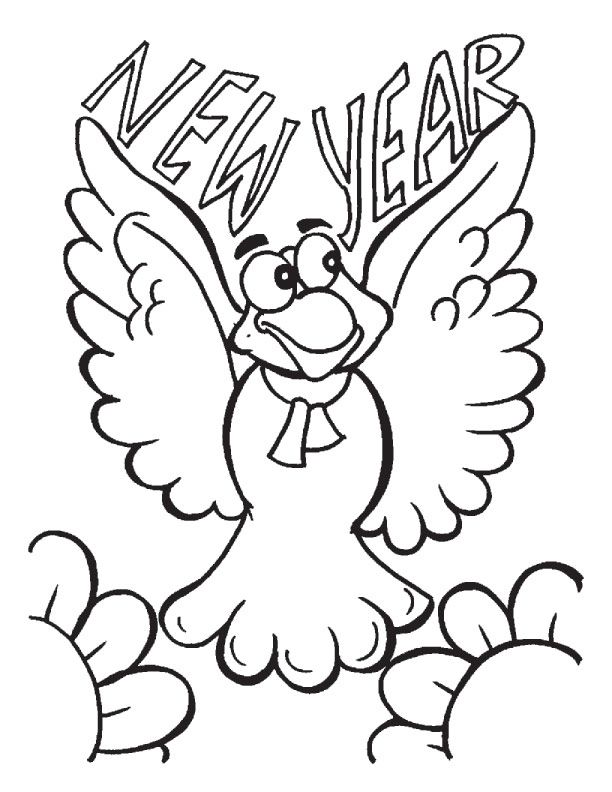 new year flying coloring pages | Download Free new year flying 