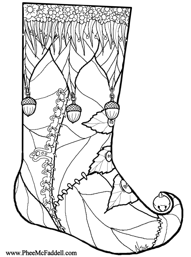 Christmas Stocking Coloring Pages - Coloring Home