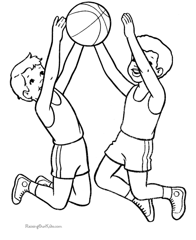 Sports Coloring Pages sports coloring pages basketball – Kids 
