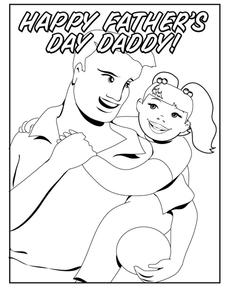 Father's Day Fathers Day Coloring Pages : Free Printable Father's Day