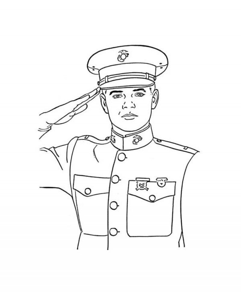 Navy Officer Coloring Pages - Coloring Home