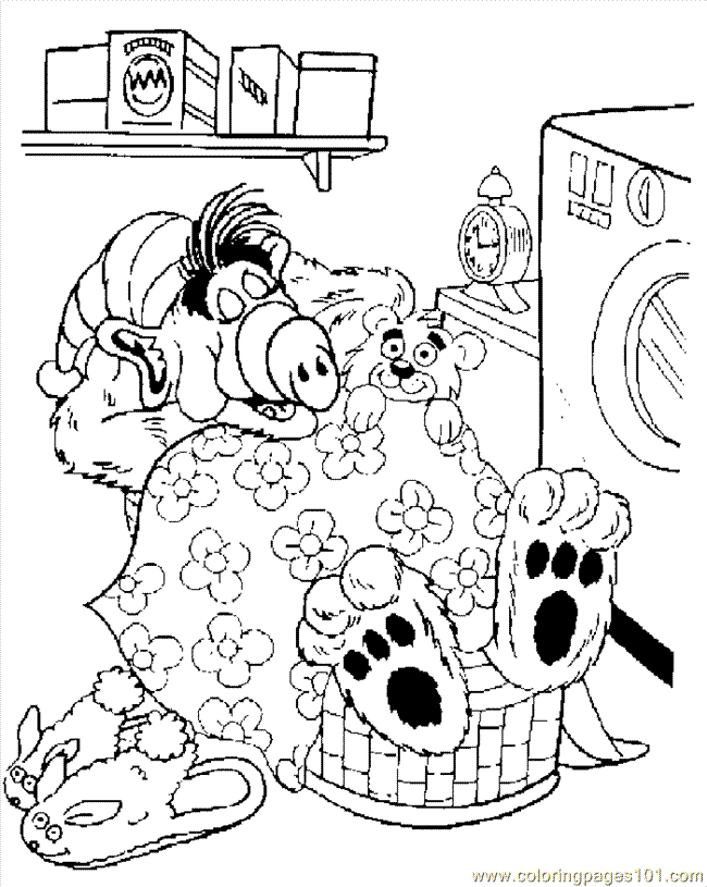 Coloring Pages Alf Coloring Page 012 (Cartoons > Others) - free 