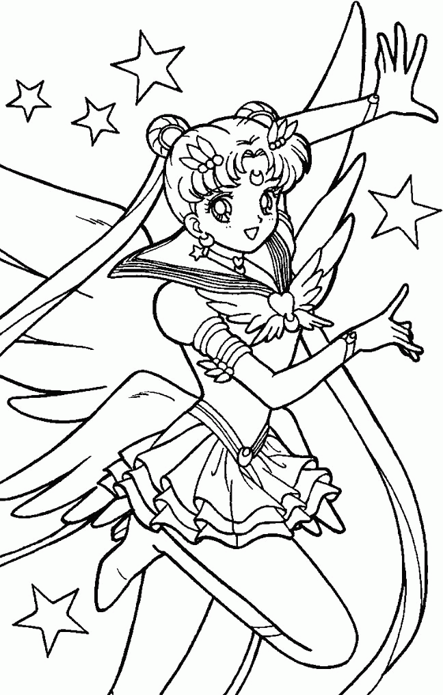 Sailor Moon Coloring Book Scans - Sailor Moon Coloring Pages - Coloring