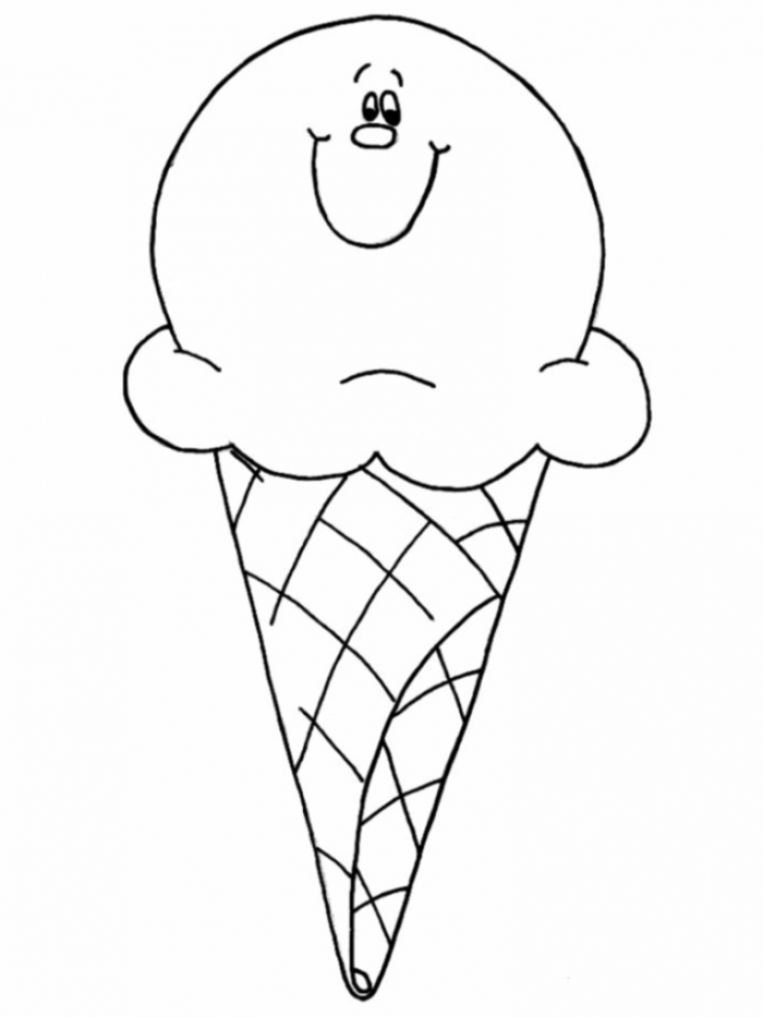 Free Coloring Pages Of Ice Cream Cones