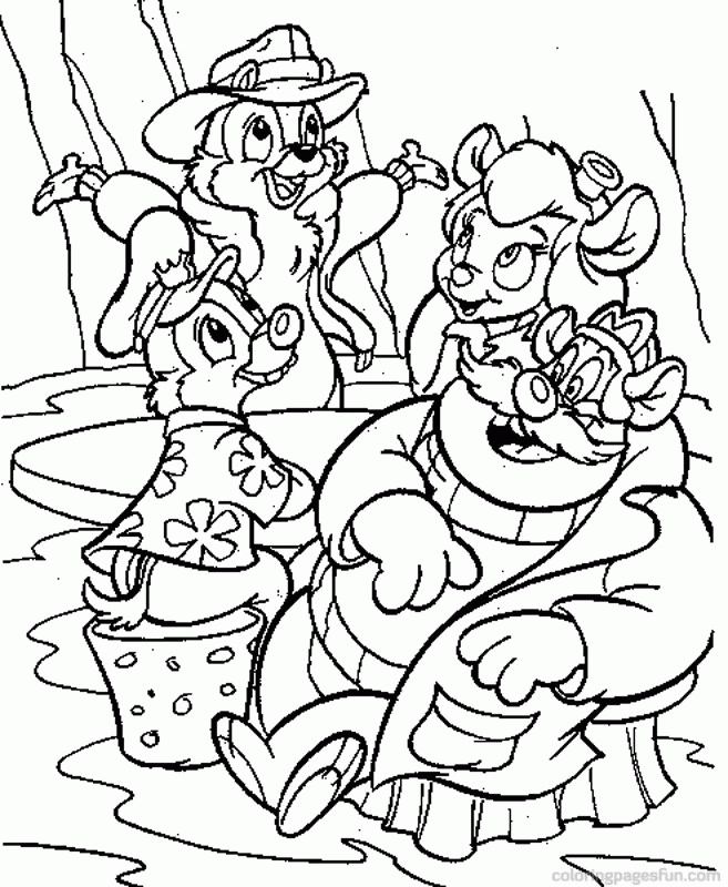 Chip and Dale | Free Printable Coloring Pages – Coloringpagesfun 