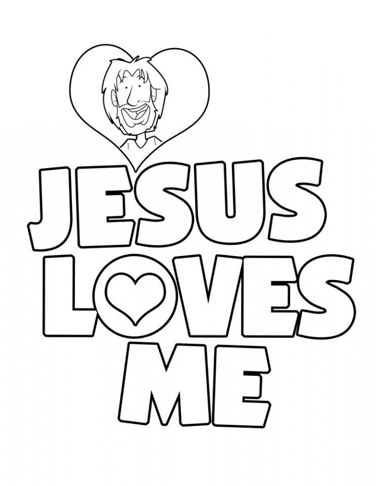 Jesus Loves Me Coloring Pages - Coloring Home