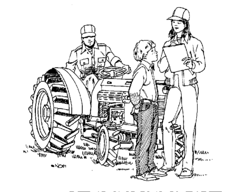 Farm Tractor Coloring Pages | Printable Teaching tractor safety 