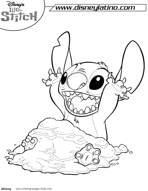 Stitch Coloring Page - Coloring Home