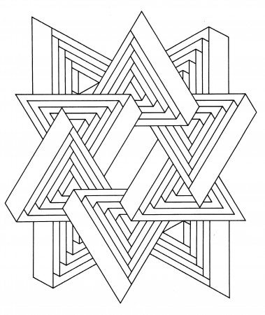 Op Art - Coloring Pages for adults
