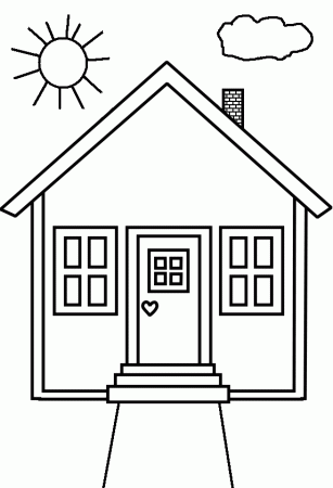 Printable House Coloring Pages 171 - Coloring Pages House House ...