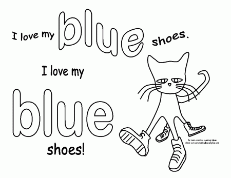 Pete The Cat Shoe Colouring Pages | Coloring Page Ideas