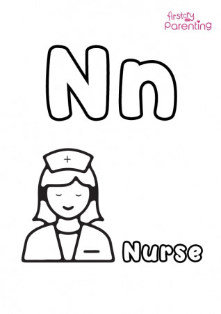 Easy Printable Letter N Coloring Pages for Kids