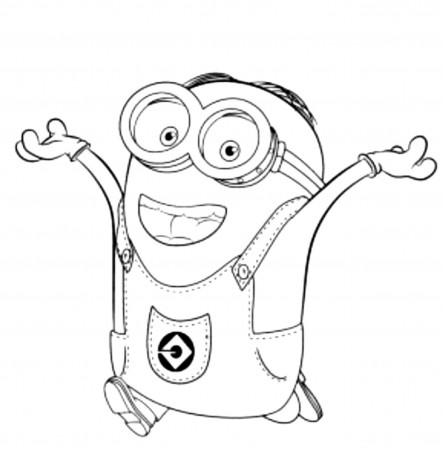 Minions Coloring Pages Banana - Printable Kids Colouring Pages