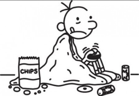 Diary of a wimpy kid coloring page