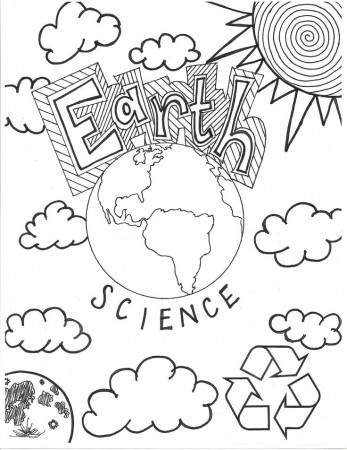 Earth Science Coloring Page / Cover page. Middle School | Teaching ...