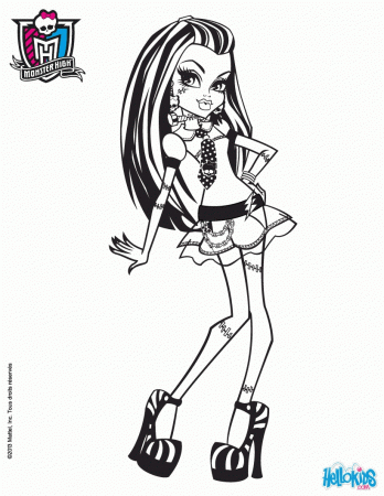 MONSTER HIGH coloring pages - Monster High Freaky Fusion - Avea ...