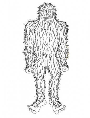 Bigfoot Coloring Pages - eassume.com