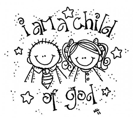 god loves me coloring page : Free Coloring - Kids Coloring Pages