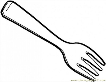 Another Fork Coloring Page - Free Kitchenware Coloring Pages ...