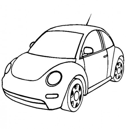 New Volkswagen Beetle Car Coloring Pages : Best Place to Color