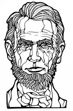 A Head Statue of Abraham Lincoln Coloring Page - Free & Printable ...