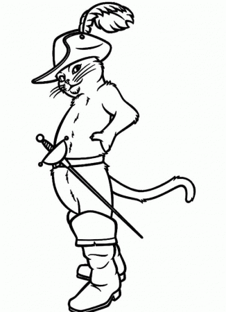 How to Draw Puss in Boots Coloring Pages | Batch Coloring